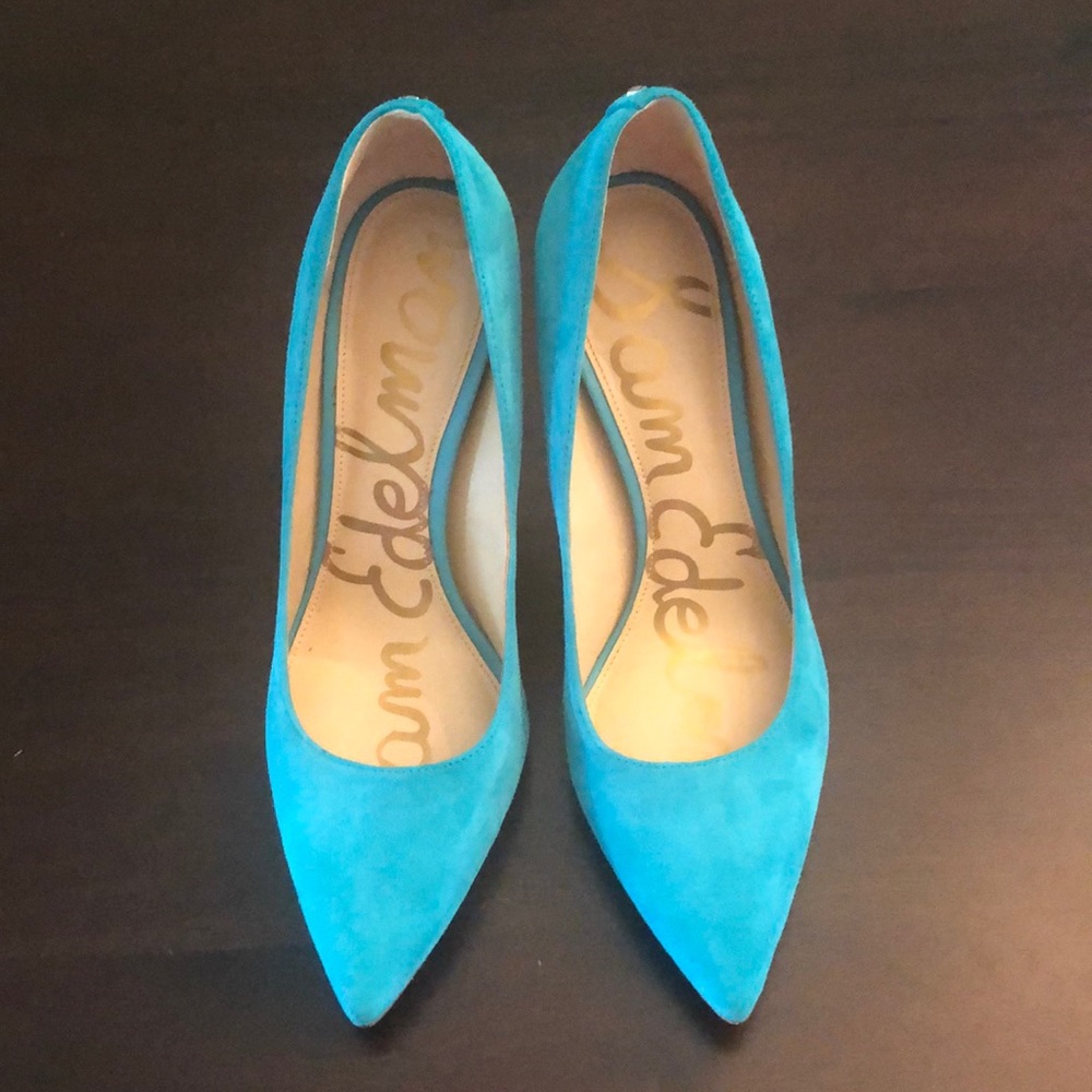 Gorgeous Turquoise Sam Edelman Heels